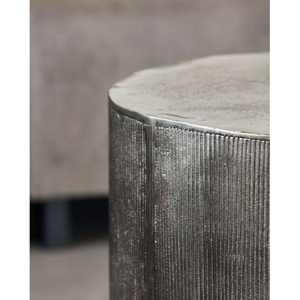 Mesa de Centro ROTA Ø50x35 cm, Metal Plata - House Doctor. Vackart