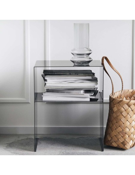 Mesita de Noche FARI, Metal Negro - House Doctor. Vackart