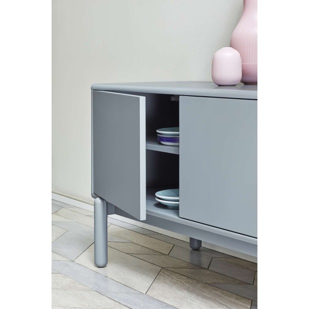Mueble TV CORVO 180 cm, DM Gris Perla / Chapa Roble - Teulat. Vackart Mueble TV CORVO 180 cm, DM Gris Perla / Chapa Roble - Teulat. Vackart