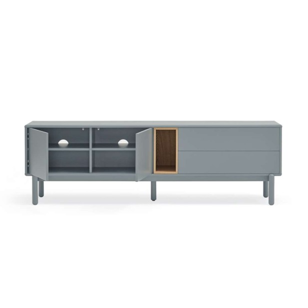 Mueble TV CORVO 180 cm, DM Gris Perla / Chapa Roble - Teulat. Vackart Mueble TV CORVO 180 cm, DM Gris Perla / Chapa Roble - Teulat. Vackart