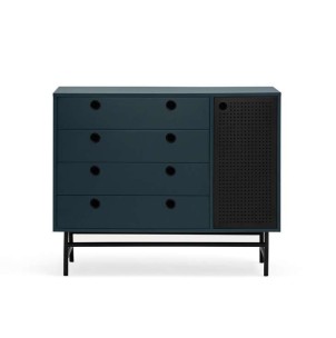 Cómoda PUNTO, DM / Metal Negro - Teulat. Los modernos y más exclusivos muebles de diseño de Teulat solo en Vackart, tu tienda de diseño online.