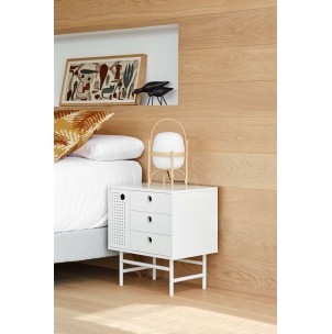 Mesita de Noche PUNTO, DM / Metal Blanco - Teulat. Vackart 2