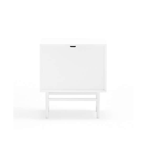 Mesita de Noche PUNTO, DM / Metal Blanco - Teulat. Vackart