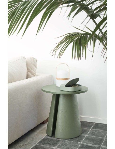 Mesa Auxiliar CEP Ø50 cm, DM / Fresno Verde - Teulat. Vackart