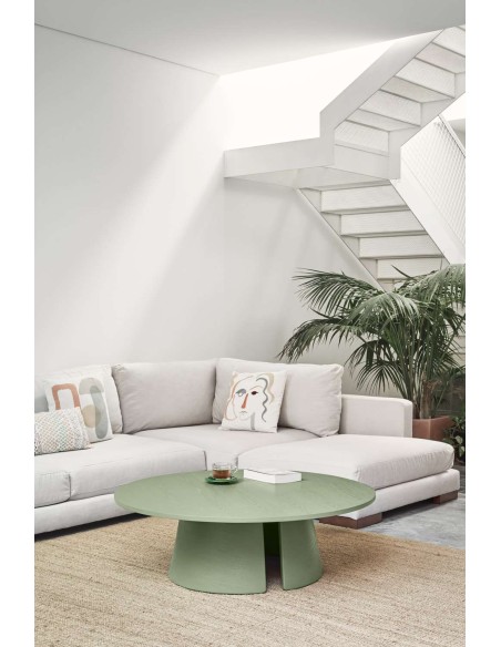 Mesa de Centro CEP Ø110 cm, DM / Fresno Verde - Teulat. Vackart