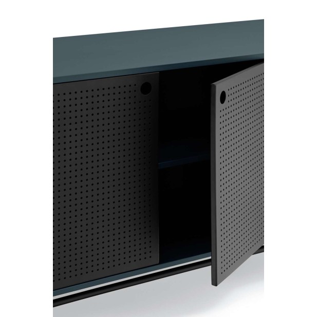 Aparador PUNTO 212x47cm, DM Antracita / Metal Negro - Teulat. Vackart