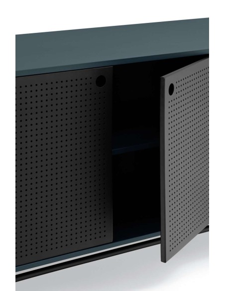 Aparador PUNTO 212x47cm, DM Antracita / Metal Negro - Teulat. Vackart