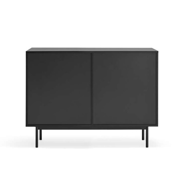 Aparador SIERRA 108x47 cm, DM Negro / Roble - Teulat. Vackart