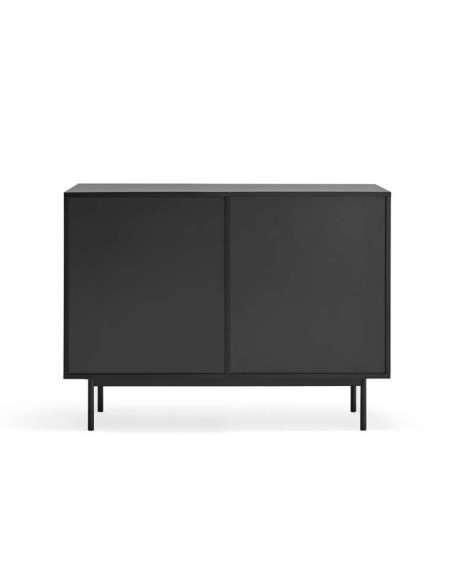 Aparador SIERRA 108x47 cm, DM Negro / Roble - Teulat. Vackart