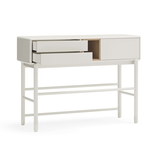 Consola CORVO 120x35 cm, DM Crema / Roble - Teulat. Vackart