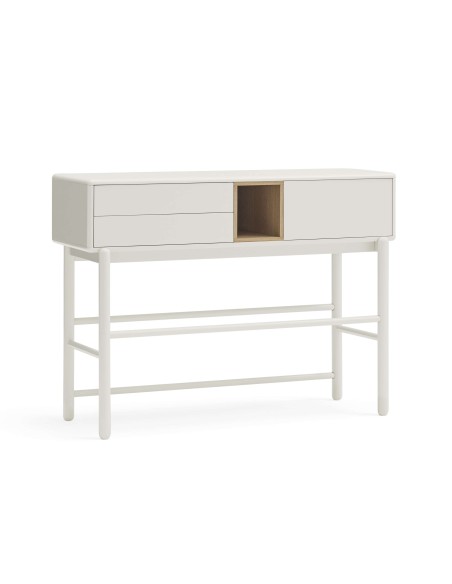 Consola CORVO 120x35 cm, DM Crema / Roble - Teulat. Vackart
