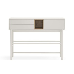 Consola CORVO 120x35 cm, DM Crema / Roble - Teulat. Los modernos y más exclusivos muebles de diseño nórdico, solo en Vackart tu tienda de diseño online.