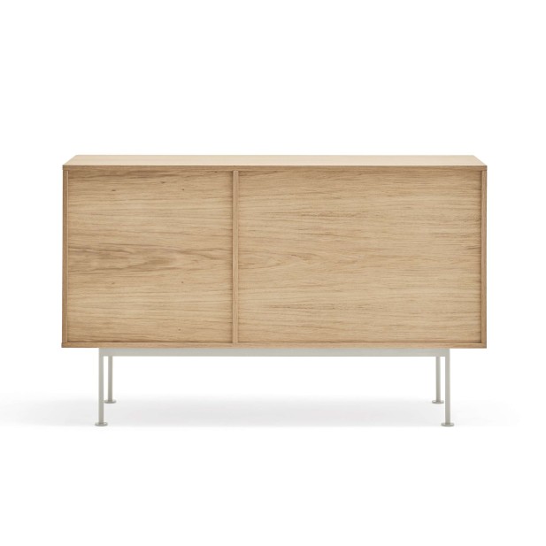 Aparador YOKO 128x45 cm, DM Crema / Roble  - Teulat. Vackart