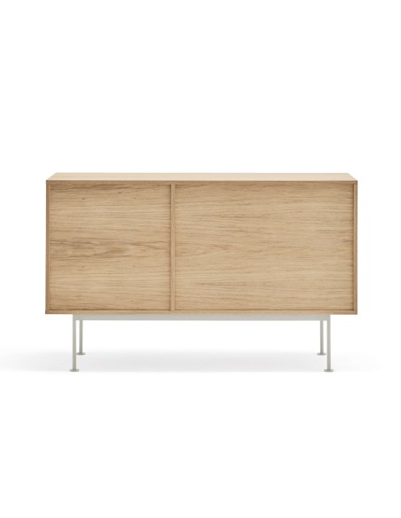 Aparador YOKO 128x45 cm, DM Crema / Roble  - Teulat. Vackart