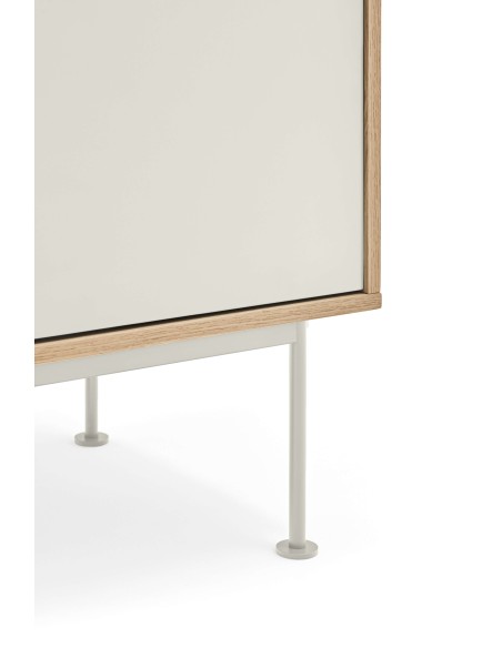 Aparador YOKO 180x45 cm, DM Crema / Roble  - Teulat. Vackart