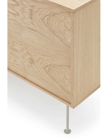 Aparador YOKO 180x45 cm, DM Crema / Roble  - Teulat. Vackart