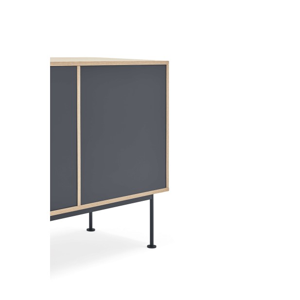 Aparador YOKO 180x45 cm, DM Gris Antracita / Roble  - Teulat. Vackart Aparador YOKO 180x45 cm, DM Gris Antracita / Roble  - Teulat. Vackart