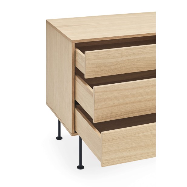 Aparador YOKO 180x45 cm, DM Gris Antracita / Roble  - Teulat. Vackart Aparador YOKO 180x45 cm, DM Gris Antracita / Roble  - Teulat. Vackart