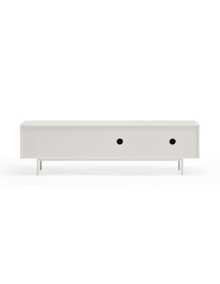 Mueble TV SIERRA 180 cm, DM Blanco / Roble - Teulat. Vackart