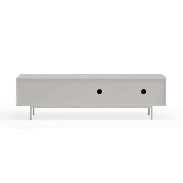 Mueble TV SIERRA 180 cm, DM Gris Claro / Roble - Teulat. Vackart