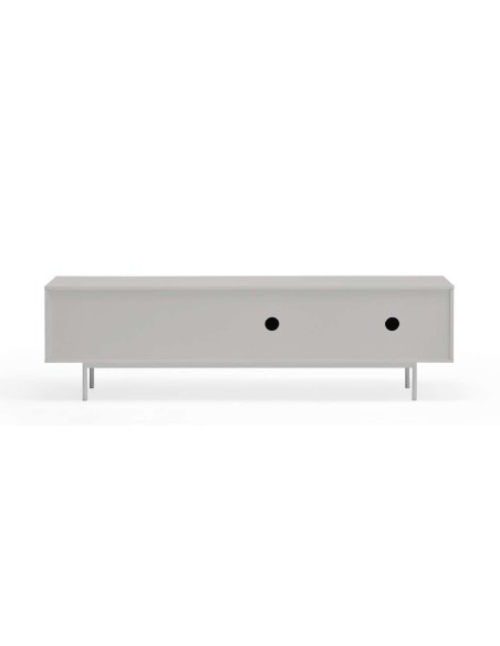 Mueble TV SIERRA 180 cm, DM Gris Claro / Roble - Teulat. Vackart