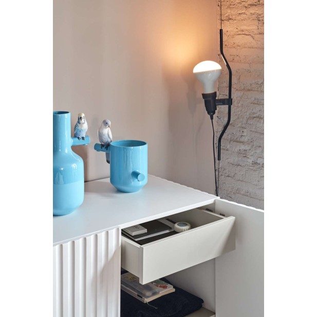 Aparador DORIC 92x120 cm, DM Blanco / Interior Crema - Teulat. Vackart