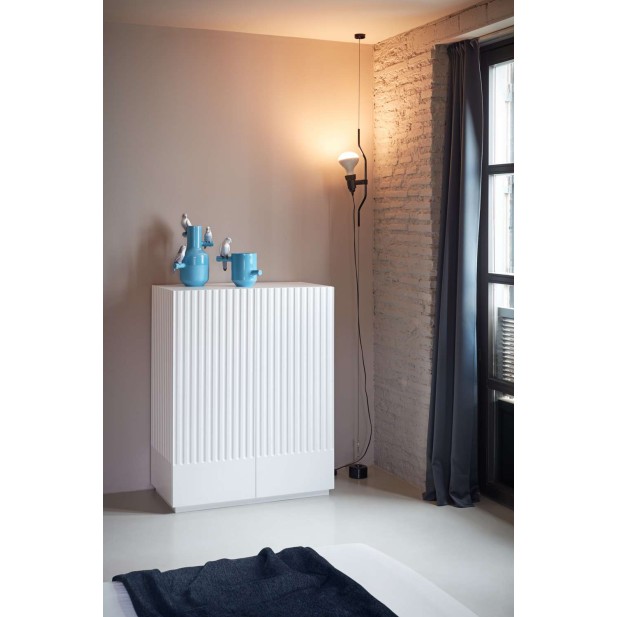 Aparador DORIC 92x120 cm, DM Blanco / Interior Crema - Teulat. Vackart