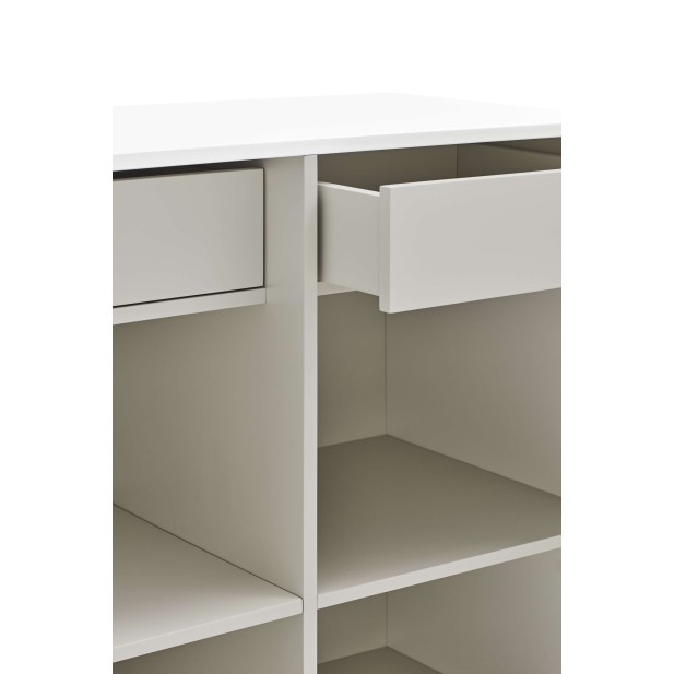 Aparador DORIC 92x120 cm, DM Blanco / Interior Crema - Teulat. Vackart