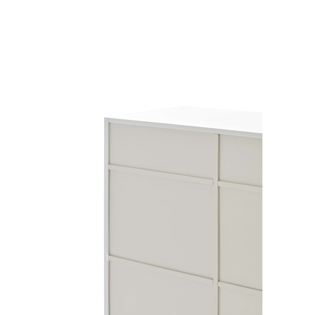 Aparador DORIC 92x120 cm, DM Blanco / Interior Crema - Teulat. Vackart