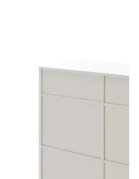 Aparador DORIC 92x120 cm, DM Blanco / Interior Crema - Teulat. Vackart