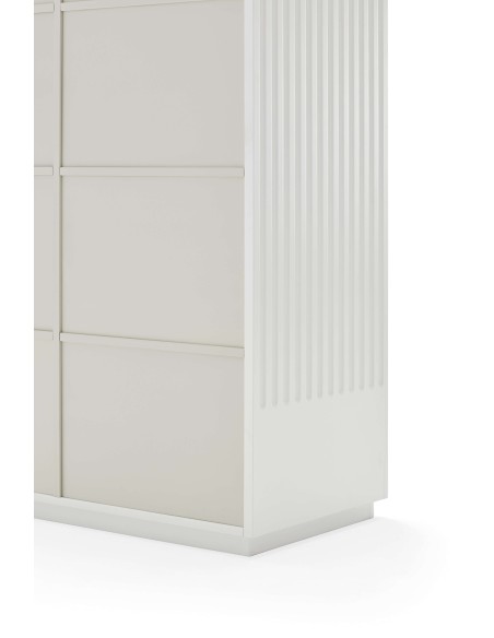 Aparador DORIC 92x120 cm, DM Blanco / Interior Crema - Teulat. Vackart