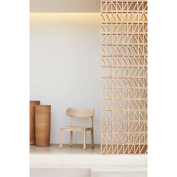 Butaca Baja NARA, Fresno Natural - Teulat. Vackart