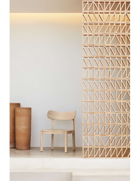 Butaca Baja NARA, Fresno Natural - Teulat. Vackart