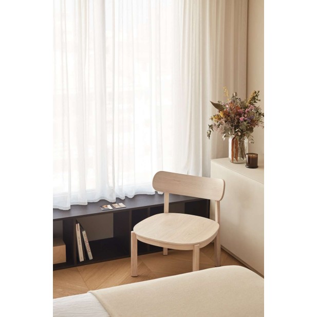 Butaca Baja NARA, Fresno Natural - Teulat. Vackart