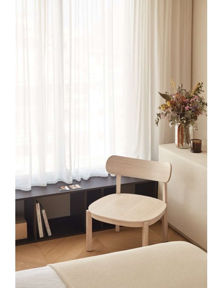 Butaca Baja NARA, Fresno Natural - Teulat. Vackart