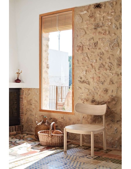 Butaca Baja NARA, Fresno Natural - Teulat. Vackart