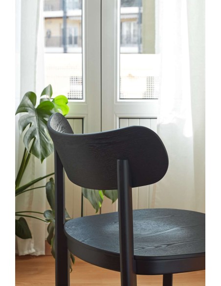 Butaca Baja NARA, Fresno Negro - Teulat. Vackart