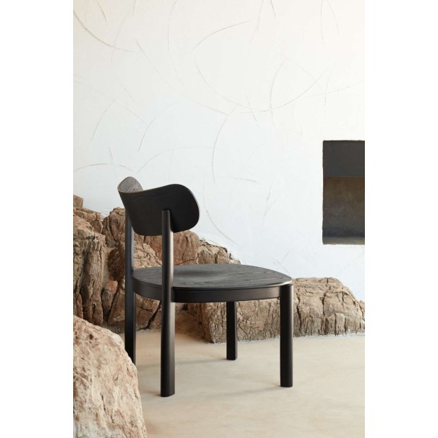 Butaca Baja NARA, Fresno Negro - Teulat. Vackart