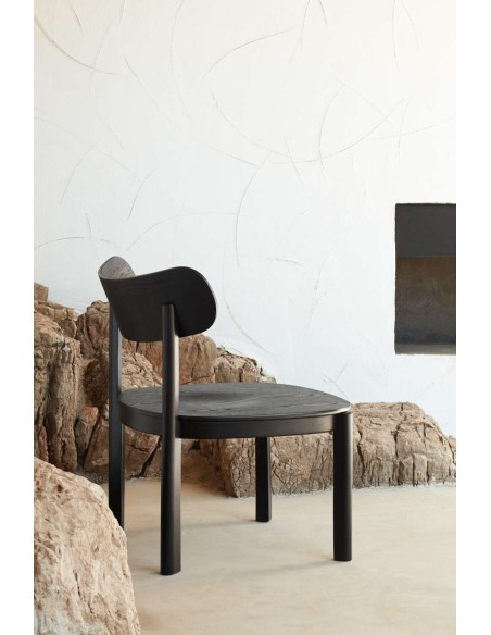 Butaca Baja NARA, Fresno Negro - Teulat. Vackart