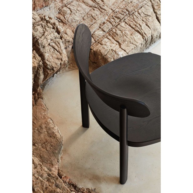 Butaca Baja NARA, Fresno Negro - Teulat. Vackart