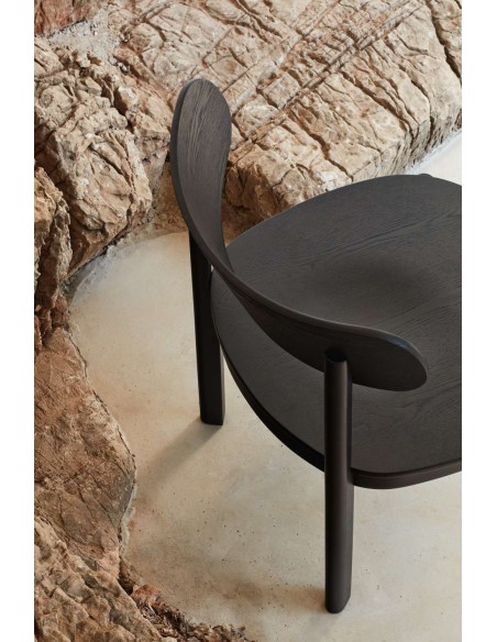 Butaca Baja NARA, Fresno Negro - Teulat. Vackart