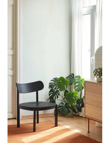 Butaca Baja NARA, Fresno Negro - Teulat. Vackart