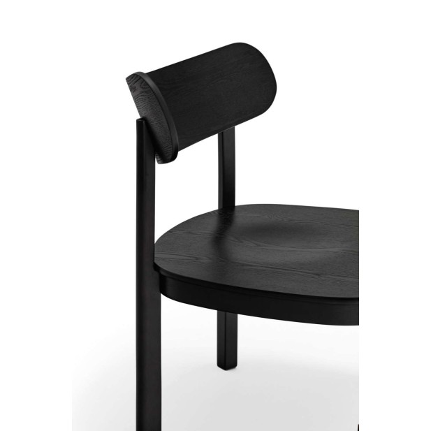 Butaca Baja NARA, Fresno Negro - Teulat. Vackart