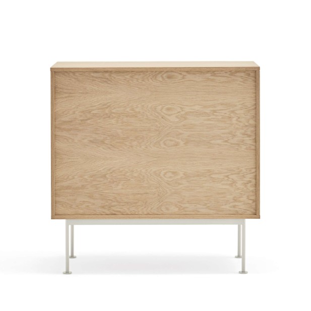Cómoda YOKO 90x86 cm, DM Crema / Roble - Teulat. Vackart