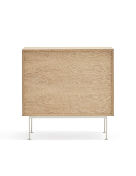 Cómoda YOKO 90x86 cm, DM Crema / Roble - Teulat. Vackart