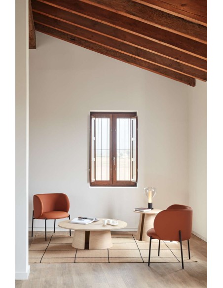 Mesa de Centro CEP Ø110 cm, DM / Fresno Natural Claro - Teulat. Vackart