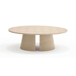 Mesa de Centro CEP Ø110 cm, DM / Fresno Natural Claro - Teulat. Las modernas y más exclusivas mesas de diseño nórdico, solo en Vackart tu tienda de diseño online.