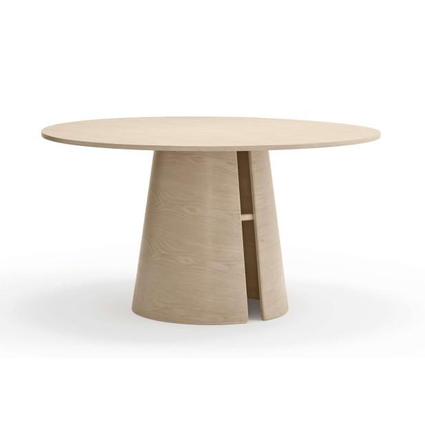 Mesa CEP Ø137 cm de Comedor, DM / Fresno Natural Claro - Teulat. Vackart