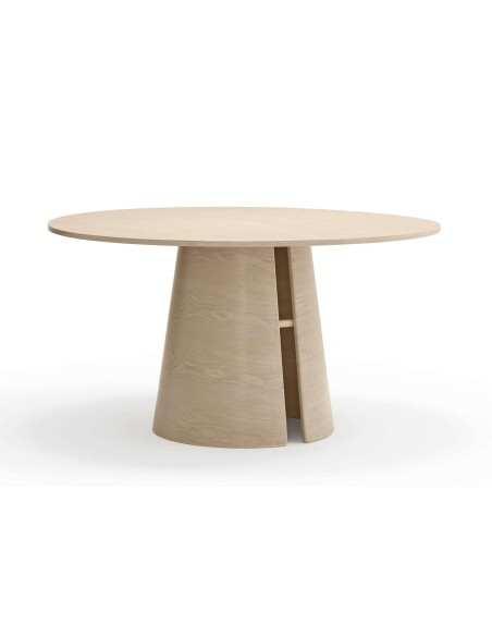 Mesa CEP Ø137 cm de Comedor, DM / Fresno Natural Claro - Teulat. Vackart