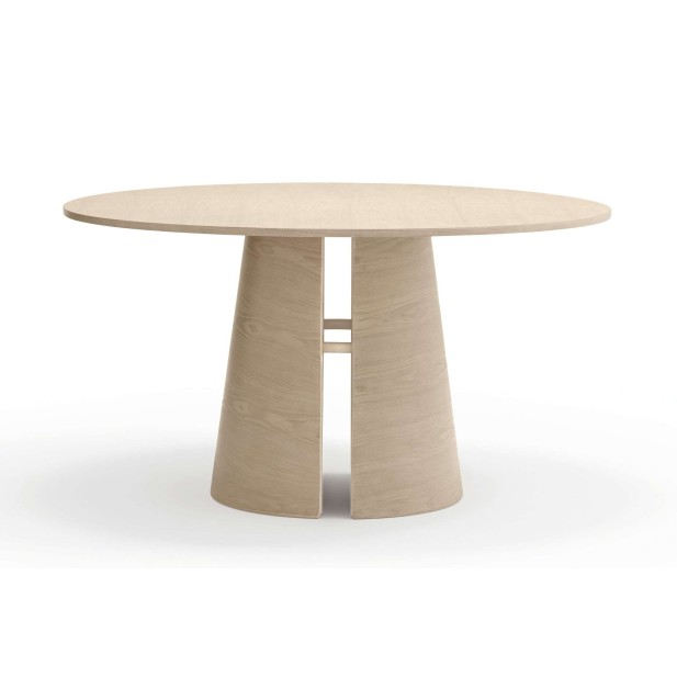 Mesa CEP Ø137 cm de Comedor, DM / Fresno Natural Claro - Teulat. Vackart